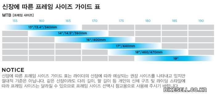 187cm 자전거 사이즈
